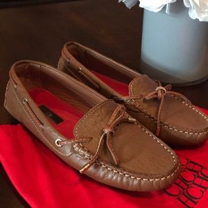 CH leather loafers